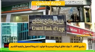 بشرى للآلاف.. 3 بنوك تطلق قروضًا ميسرة بلا فوائد شروط الحصول وكيفية التقديم 1